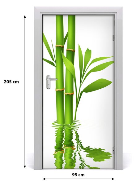 Samolepiace fototapety na dvere bambus 95x205 cm