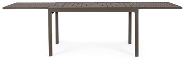 MUZZA Záhradný rozkladací stôl galioso 135 (270) x 90 cm hnedý