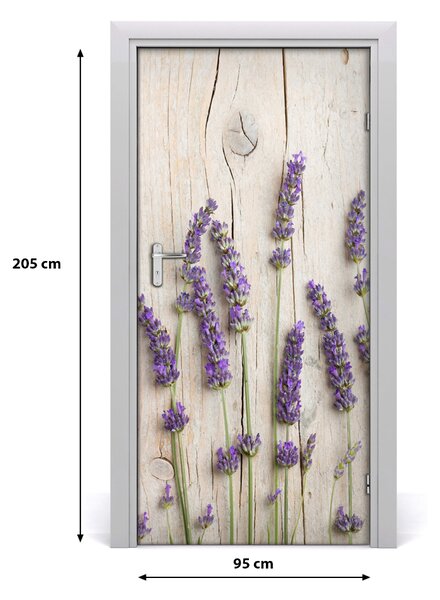 Fototapeta na dvere levanduľa 95x205 cm