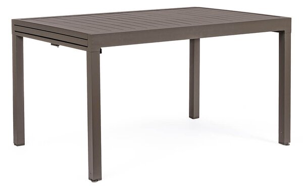 MUZZA Záhradný rozkladací stôl galioso 135 (270) x 90 cm hnedý