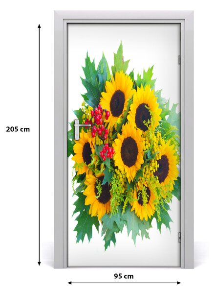 Fototapeta na dvere slnečník 95x205 cm