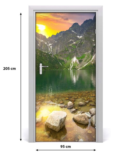 Fototapeta na dvere samolepiace Morské oko Tatry 95x205 cm