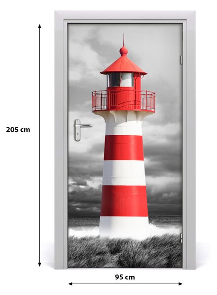 Fototapeta na dvere samolepiace morský maják 95x205 cm