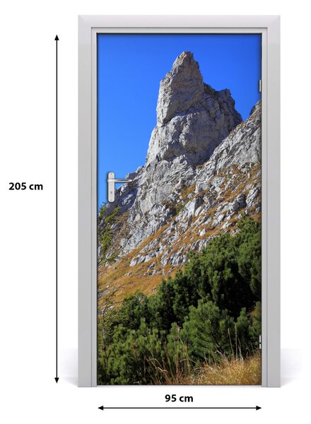 Fototapeta na dvere malý Giewont Tatry 95x205 cm