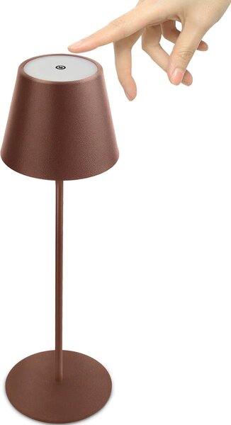 MUZZA Stolná lampa tanel hnedá