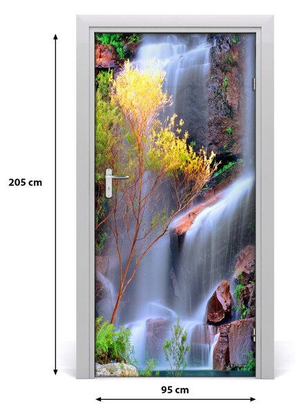 Fototapeta na dvere vodopád 95x205 cm