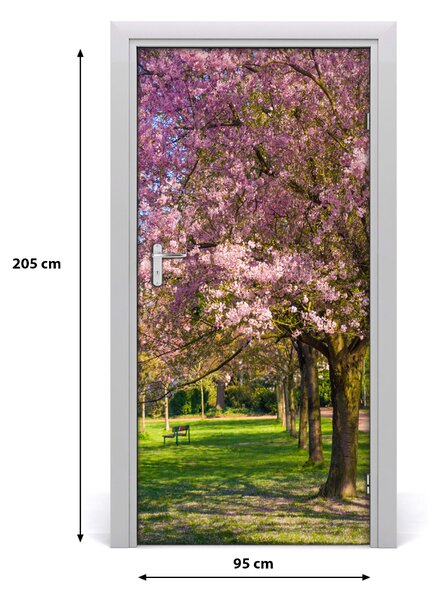 Fototapeta na dvere višne 95x205 cm