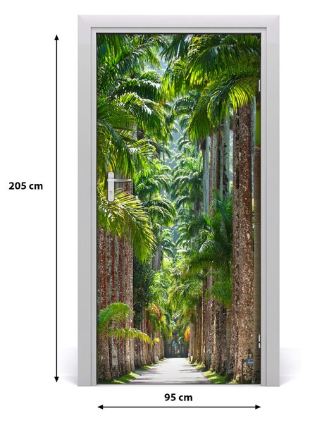 Fototapeta na dvere palmy 95x205 cm