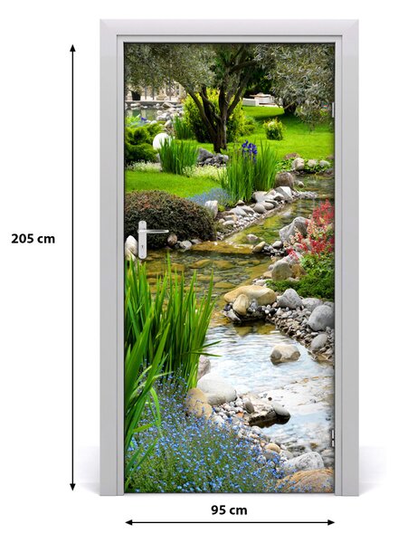 Fototapeta na dvere ázijská záhrada 95x205 cm