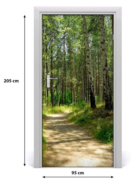 Fototapeta na dvere Břízová les 95x205 cm