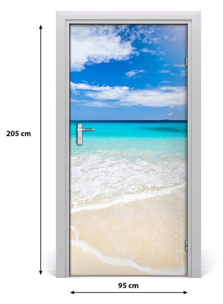 Fototapeta na dvere tropická pláž 95x205 cm