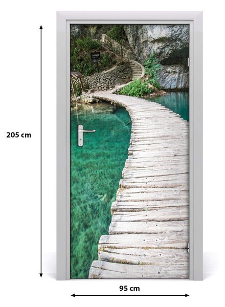 Fototapeta na dvere Plitvické jazero 95x205 cm