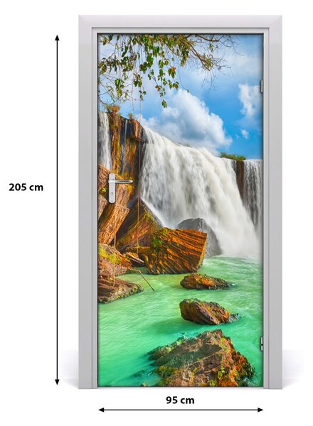 Fototapeta na dvere vodopád 95x205 cm