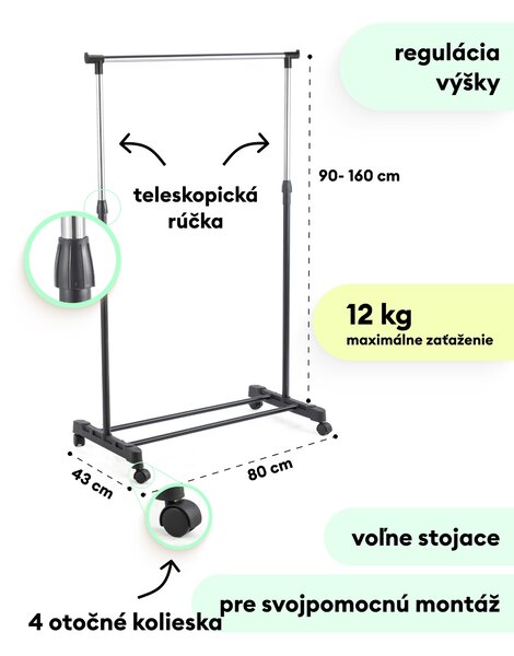 Sinsay - Vešiak - čierna