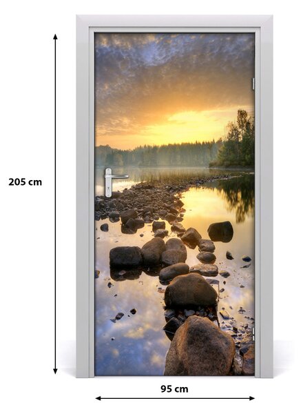 Fototapeta na dvere jazero 95x205 cm