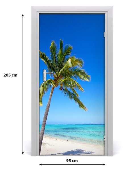 Fototapeta na dvere tropická pláž 95x205 cm