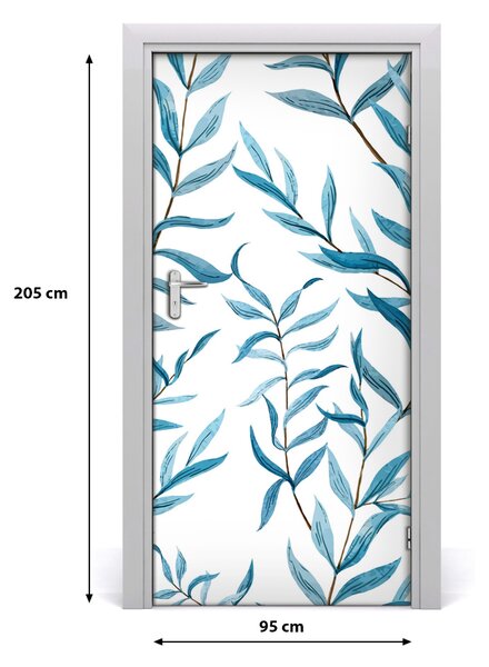 Samolepiace fototapety na dvere lístia 95x205 cm