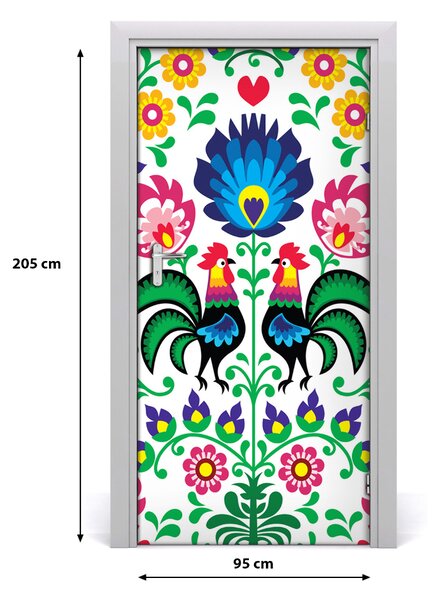 Samolepiace fototapety na dvere etnický vzor 95x205 cm