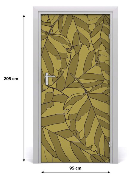 Samolepiace fototapety na dvere lístia 95x205 cm