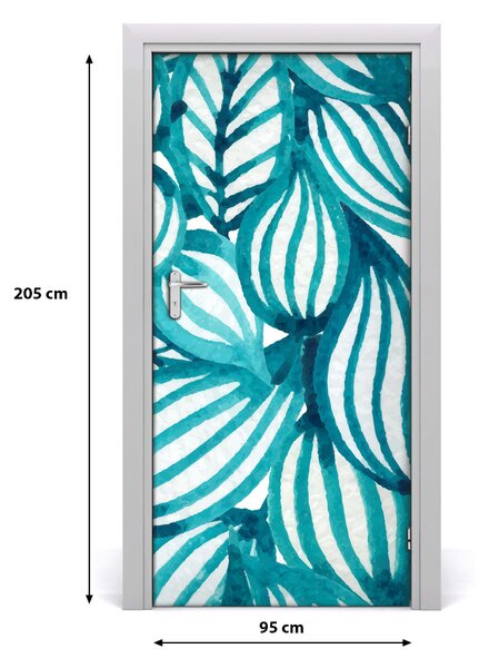 Samolepiace fototapety na dvere lístia 95x205 cm