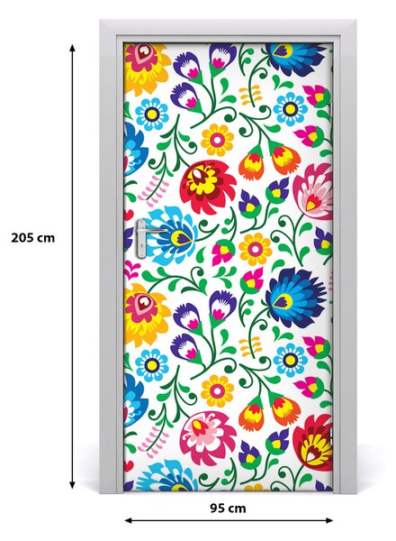 Samolepiace fototapety na dvere etnický vzor 95x205 cm