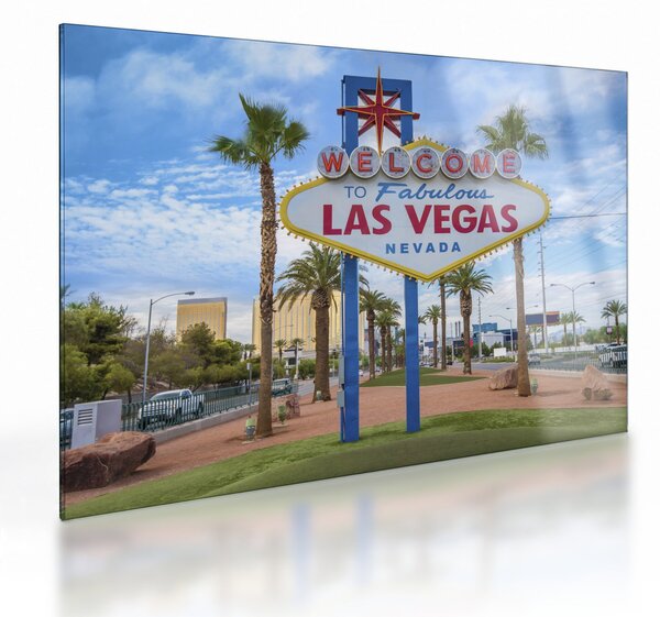 Sklenený obraz - Las Vegas (70x50 cm)