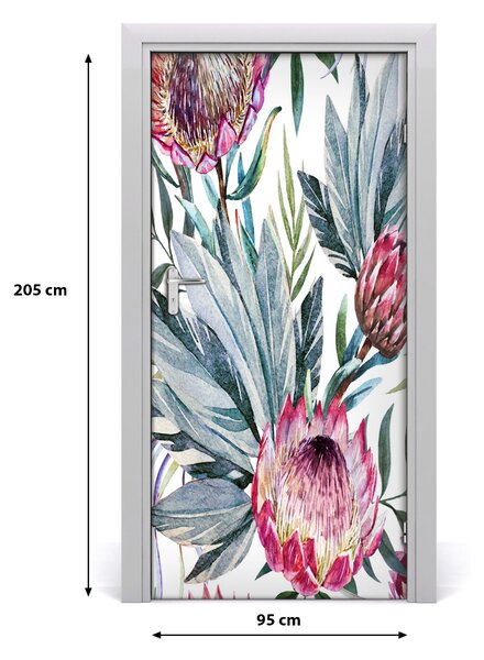 Samolepiace fototapety na dvere Protea 95x205 cm
