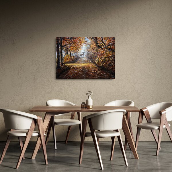 Sklenený obraz - Duch lesa (70x50 cm)