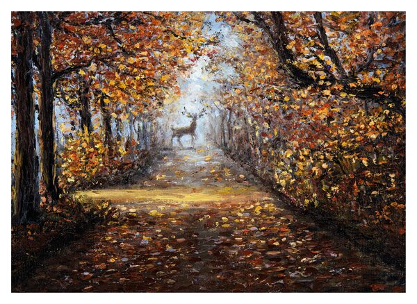 Sklenený obraz - Duch lesa (70x50 cm)