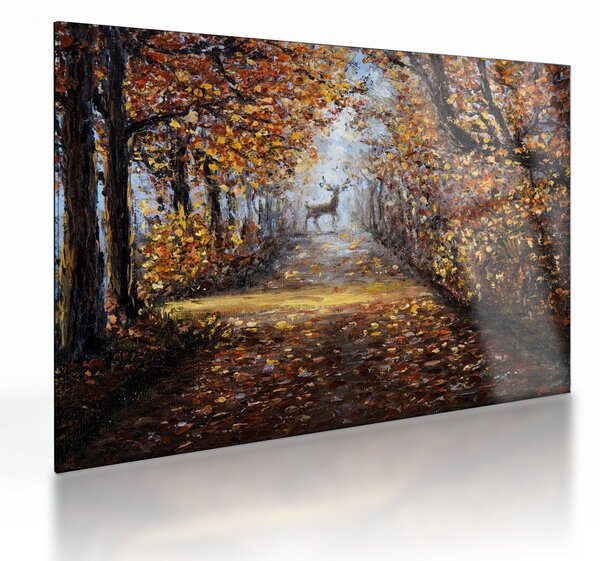 Sklenený obraz - Duch lesa (70x50 cm)