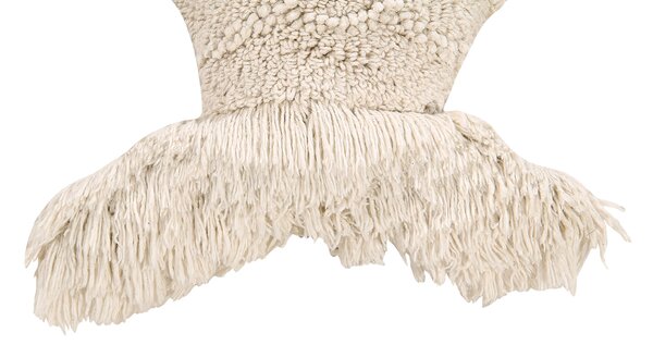 MUZZA Prateľný vankúš oshio v tvare ryby béžový
