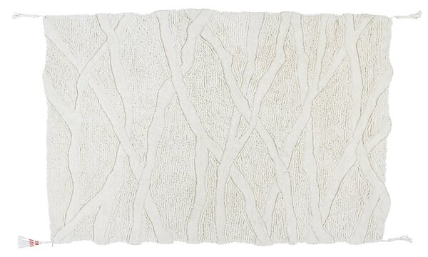 MUZZA Vlnený koberec kangor 200 x 300 cm biely