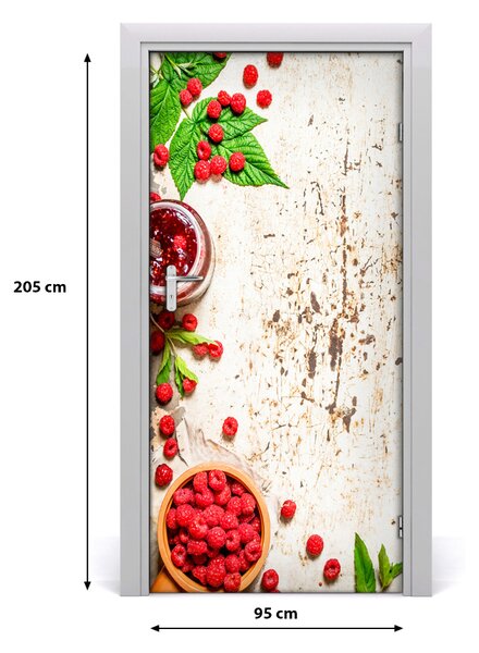 Fototapeta na dvere samolepiace malinový džem 95x205 cm