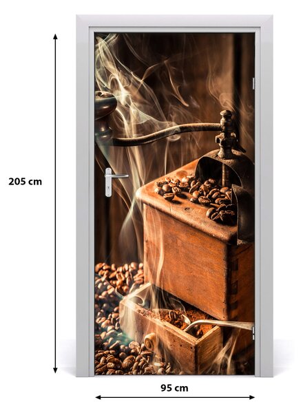 Fototapeta na dvere samolepiace zrnká kávy 95x205 cm