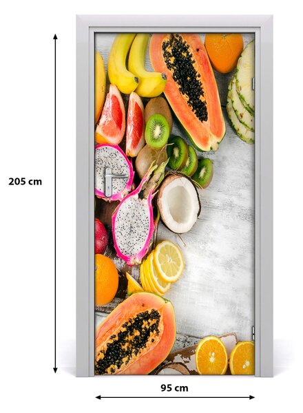 Fototapeta na dvere do domu samolepiace ovocie 95x205 cm