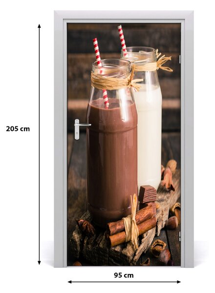 Fototapeta na dvere samolepiace mliečny koktail 95x205 cm
