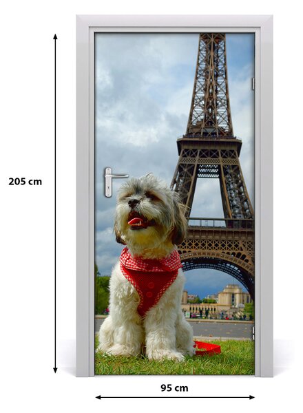 Samolepiace fototapety na dvere pes 95x205 cm