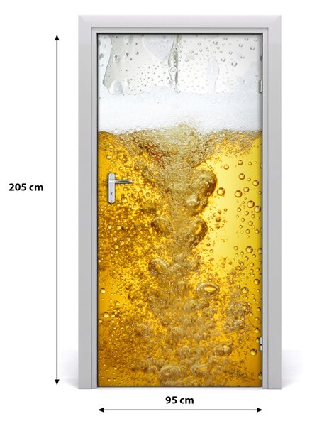 Fototapeta na dvere do domu samolepiace pivo 95x205 cm
