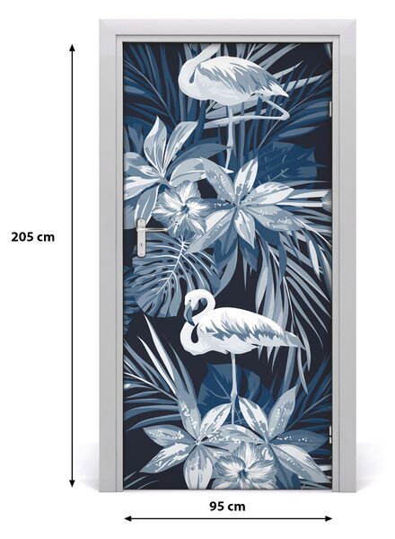 Samolepiace fototapety na dvere Kvety a Fleminga 95x205 cm