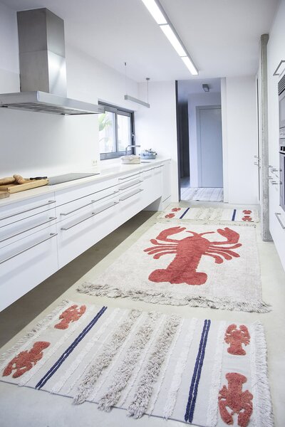 MUZZA Prateľný koberec rakko béžovo-červený