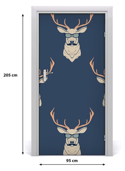 Samolepiace fototapety na dvere Hipsterskie Jelenie 95x205 cm