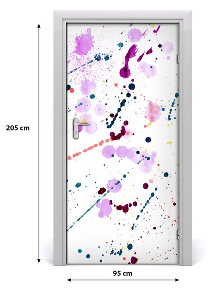 Samolepiace fototapety na dvere farebné palmy 95x205 cm
