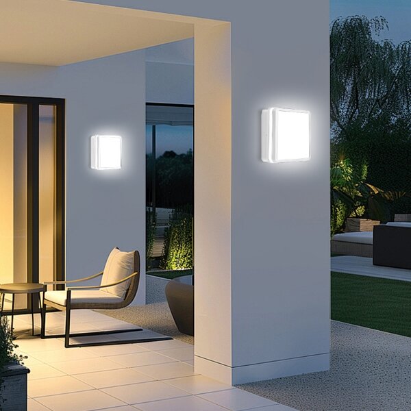 Brilagi - LED vonkajšie svietidlo BENE LED/18W/230V 22x22 cm biela IP54