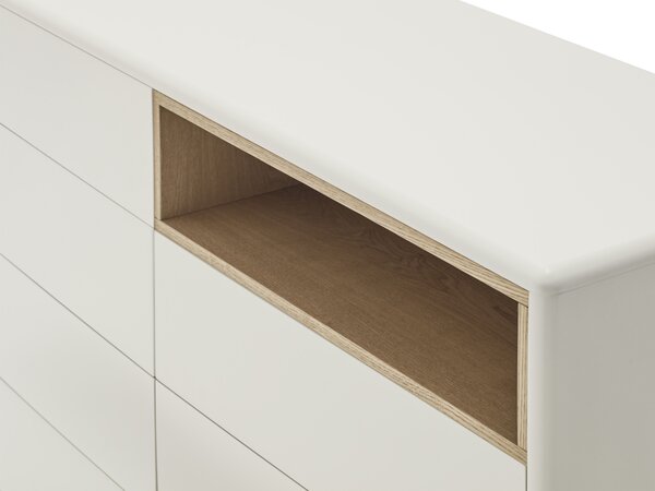 MUZZA KOMODA CORVO KRÉMOVÁ 40 X 120 CM