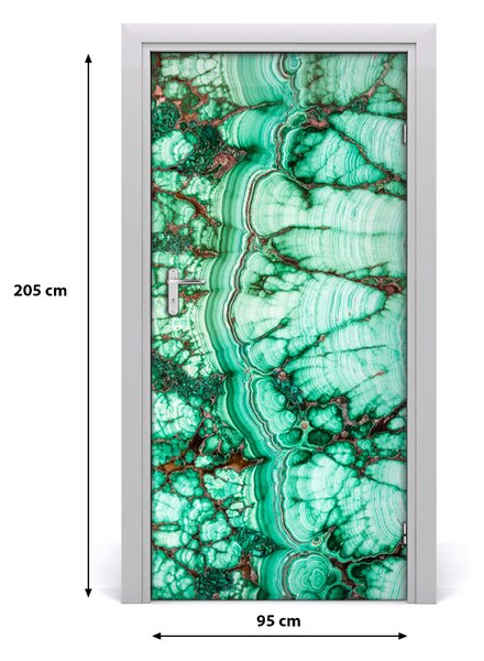 Samolepiace fototapety na dvere malachitová textúry 95x205 cm