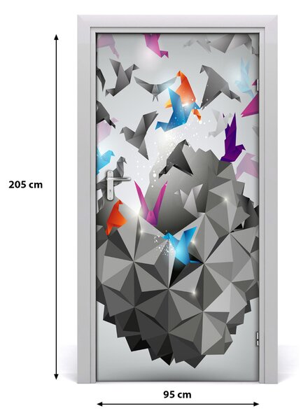 Samolepiace fototapety na dvere papierová sloboda 95x205 cm