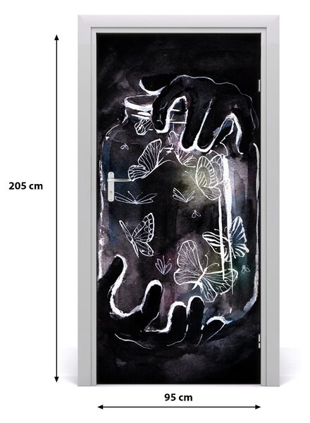 Samolepiace fototapety na dvere Motýle w zloÏky 95x205 cm