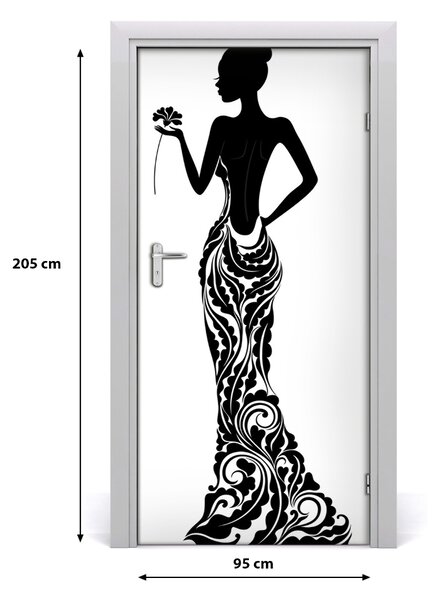 Samolepiace fototapety na dvere ilustrácie móda 95x205 cm