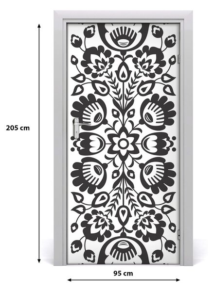Samolepiace fototapety na dvere ľadový vzor 95x205 cm
