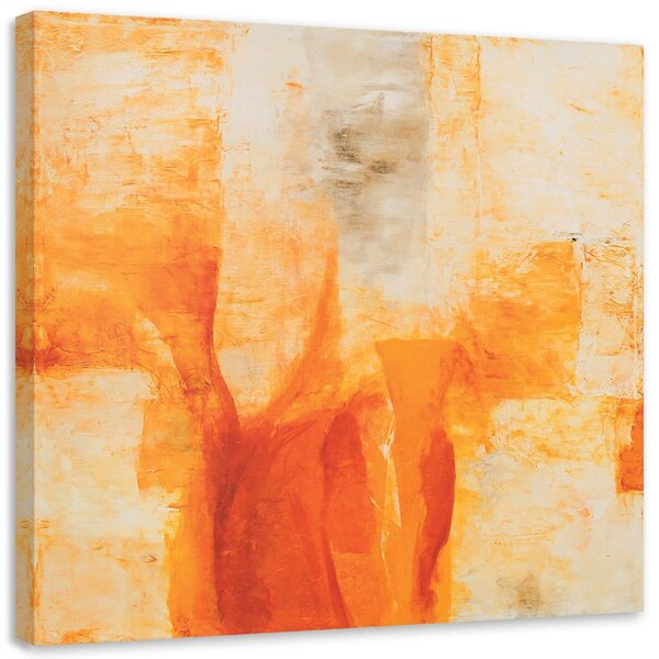 Obraz na plátne Oranžový vzor zdola nahor Rozmery: 30 x 30 cm